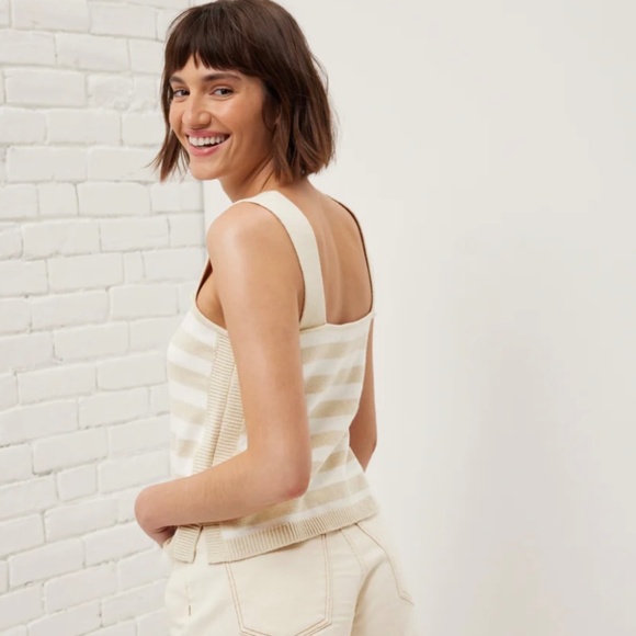 🍹 Weekend Apéritif Tank | UpWest | Neutral Stripe | NWT (Size S) - Picture 4 of 8